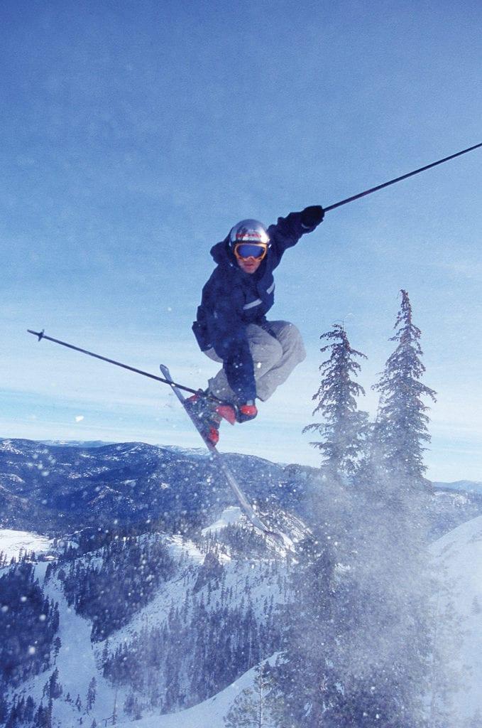 Shane McConkey Cross Jumping on skis