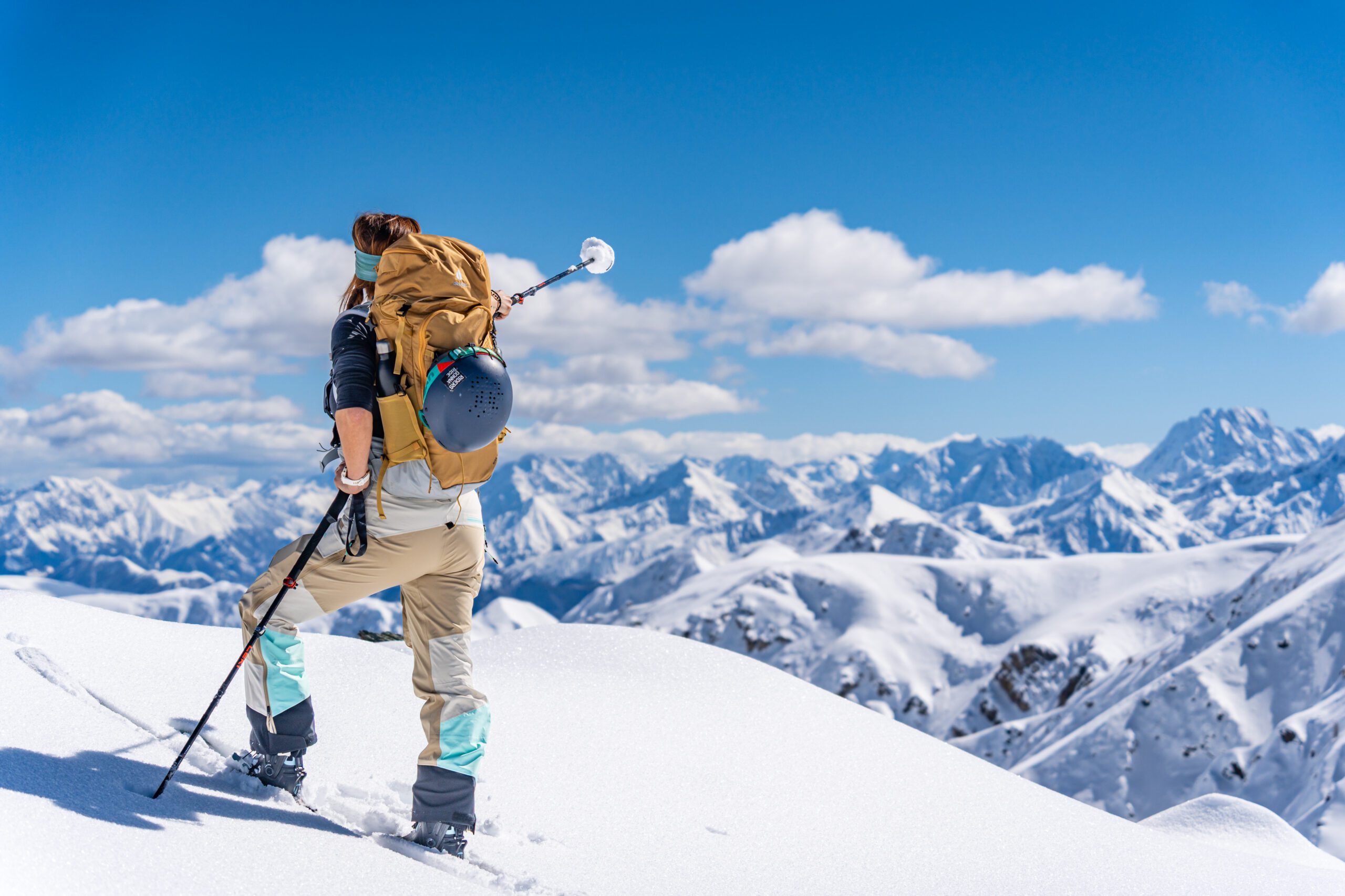 Woman on a mountain